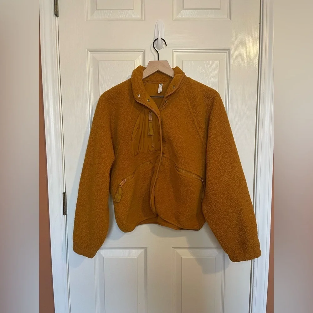 Free People Hit the Slopes Jacket in Russet Orange Size XS